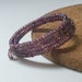 SALE Purple Bracelet Plum Free Shipping Memory Wire Beaded Spring Slinky Fashion Jewelry Paisley Beading Lilac