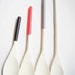 CLEARANCE 50% OFF-Wooden Spoons Set of 4: Black, Grey, White and Neon Pink, Modern Kitchen