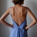 Sample SALE - 50 % OFF Blue and white maxi dress / sundress. Party, bridesmaid, wedding. One size fits many. (Orig. price 150 USD)