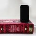 Alice in Wonderland Pink Leather Classic iPhone 4, iPhone 5, iPhone 4S, Samsung Galaxy S4 Book Dock, iPhone 5C Dock Charging Dock