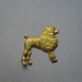 1 Vinatge Raw Brass Poodle Dog .. B - 17