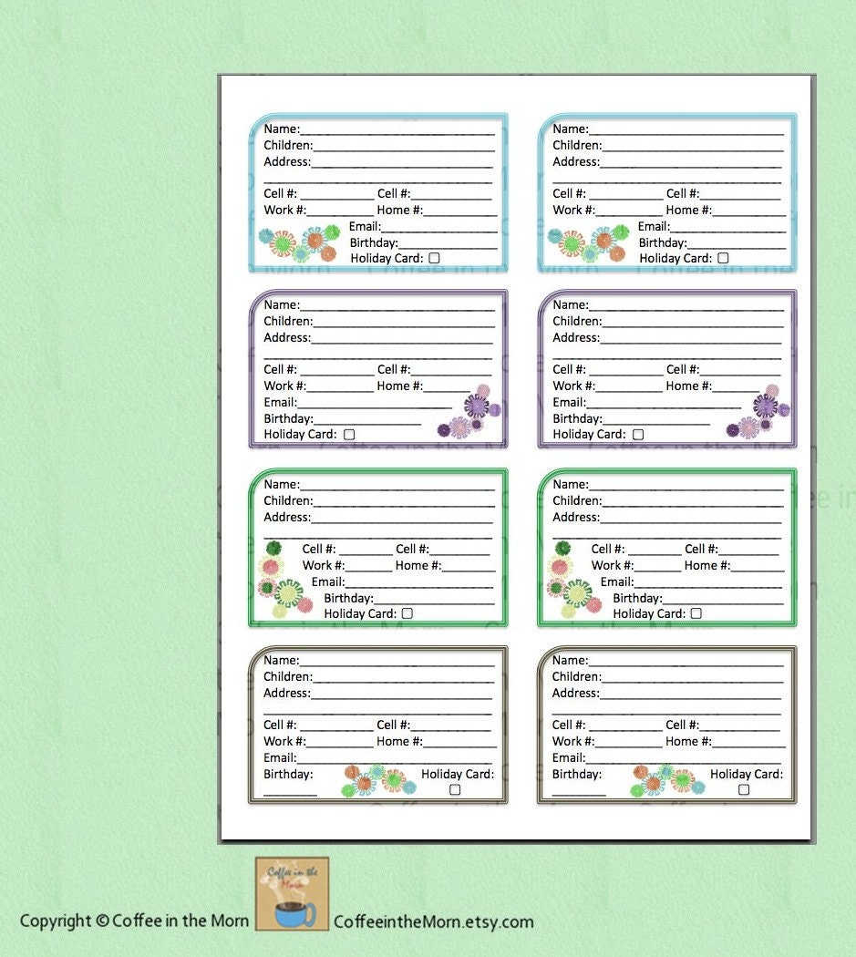 address-book-contact-list-pdf-printable-digital-download