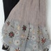 Embroidered Indian Shawl. Indian scarf . Indian, crushed cotton shawl.Pink-grey, blue, ethnic look. Embroidery, beadwork.Artikrti
