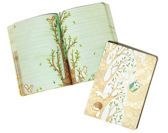 OWL Journal Eco-friendly Journal Diary recycled paper diary - recycled journal notebook boygirlparty owl diary journal nature journal