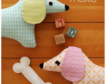 Dog Stuffed Animal Pattern Felt Plushie Sewing Pattern