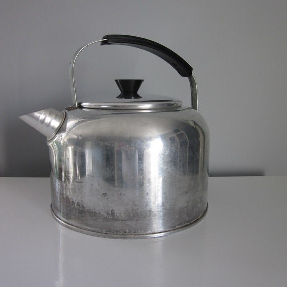 Vintage Aluminum Tea Kettle 8