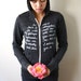 Mr. Darcy's Proposal/Pride and Prejudice. SMALL Zip Hoodie in Eco Black