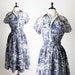 Vintage Toile Blouse and Skirt Set - Afternoon Tea Picnic In The Park Print