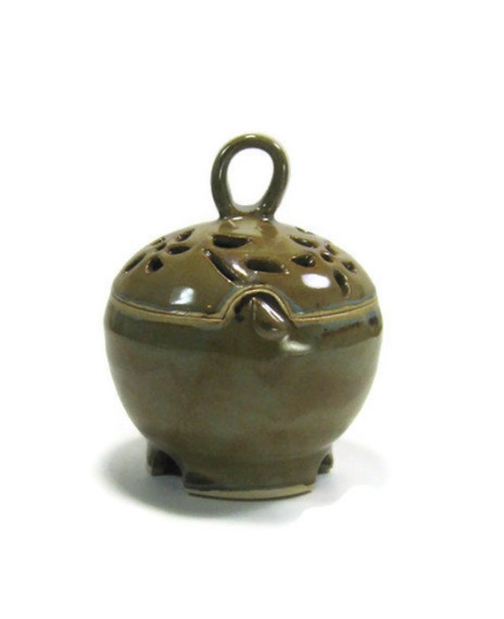 Items similar to Ceramic Box Garlic Jar Jewelry Box Stoneware
