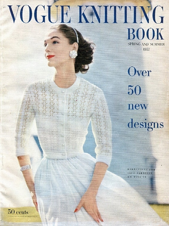 1957 Vogue Knitting Book PDFCover Pattern ONLY
