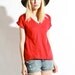 Reserved for strpdsnk Womens Shirt Vneck Cotton Essential Tee Red large and slouch nylines medium