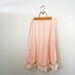vintage 60s Pale Pink Nylon Half Slip with Embroidered Floral Chain Hem