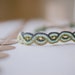 Bohemian Headband Aqua Navy Blue and Green Braided Headband Hair Accessory Beaded