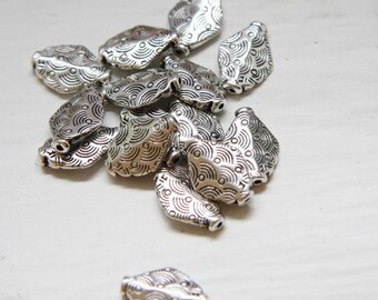 30pcs Oxidized Silver Tone Base Metal Spacers-15x10mm (762Y-C-298)