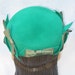 1950's Vintage Green Felt Lucy Style Hat with Bows Amy New York