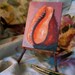 CAMEO Shell Portrait original oil painting ATC ACEO