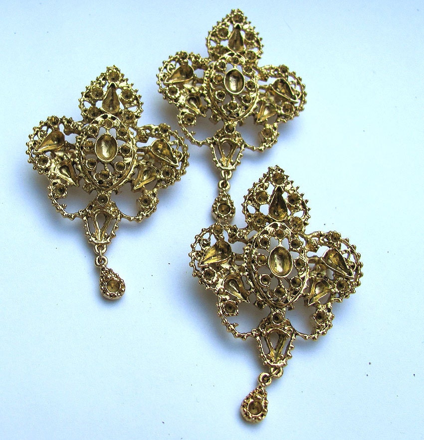 Fleur de Lis Brooch Pin Findings Haute Juice