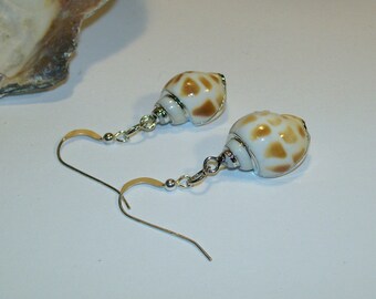Seashore Sea Shell Earrings Summer Beach Wear Sand Waves