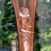 Art Deco Glass Vase Figural Lady Pink Vintage Czech Bohemian