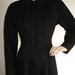 Lovely Vintage Black Wool Fitted 1950's Princess Coat by "Lassie Junior" / "Blum's"