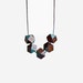 Wooden Boho Necklace / Brown - Blue Necklace / Tribal Necklace