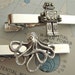 Men's Tie Clips Robot Tie Clip & Octopus Tie Clip Set of 2 Men's Tie Clips Steampunk Accessories Groomsman Gifts Cosmic Firefly Las Vegas
