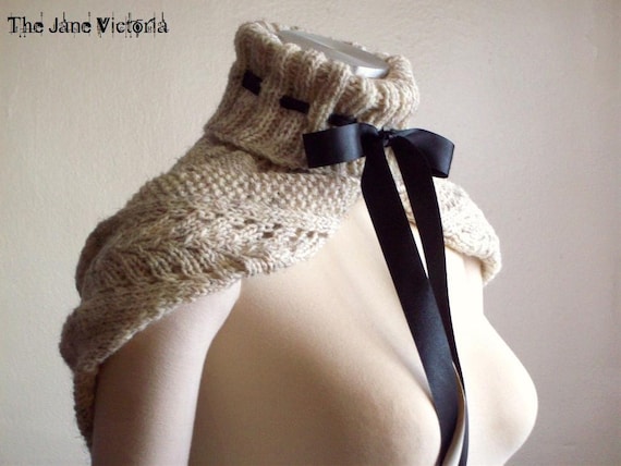 Hooded Cowl Knitting PATTERN, Alasse Miriel, PDF DOWNLOAD