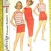 Vintage 60s or early 70s skirt sewing pattern Simp. 2995.