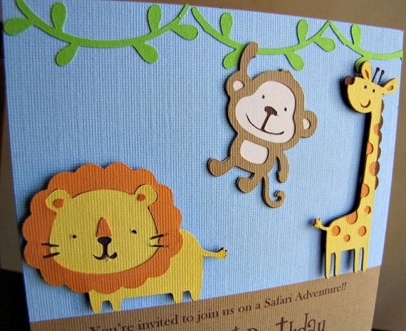 safari party invitations
