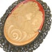 Czech Celluloid Cameo Brooch