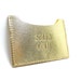 Gold digger, Leather Wallet, id Metro Credit Card Case, Solid Gold, Hand Stitched, Fake Gold, Yellow, Sakao on Etsy