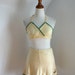 Vintage 1940s Swimsuit Jantzen Yellow & Green Skirted Two Piece