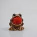 Vi n t a g e Brown Ceramic Frog Kitchen Dish Scrub Holder No.1