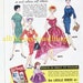 1950s Vintage Sewing Magazine Dressmaking Booklet by Lucille Rivers Retro Color Advertisements