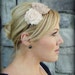 Hair Band - Chiffon Flowers in Mocha and Cream for Girls and Women