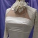 BRIDAL SHRUG, Wedding Cover Up, Lace Bolero, Stretch Lace 3/4 sleeves