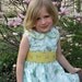 Easter - Little Darlin' 50's day dress with round collar READY TO SHIP