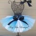 Alice in Wonderland, Alice- white, blue, black baby/child tutu with FREE hairbow- 0-3mo, 3-6mo, 6-12mo, 12-24mo