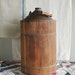 Antique Farmhouse Tin Can wrapped in Wood Veneer