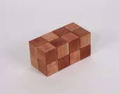 Wooden Cube Blocks in Cherry:  wooden toy block set for children and babies