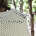 Crochet Shoulder Wrap -- White