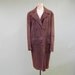 Vintage 1960s Suede Coat / 60s Mod Double Breasted Brown Suede Coat / Med - Lrg