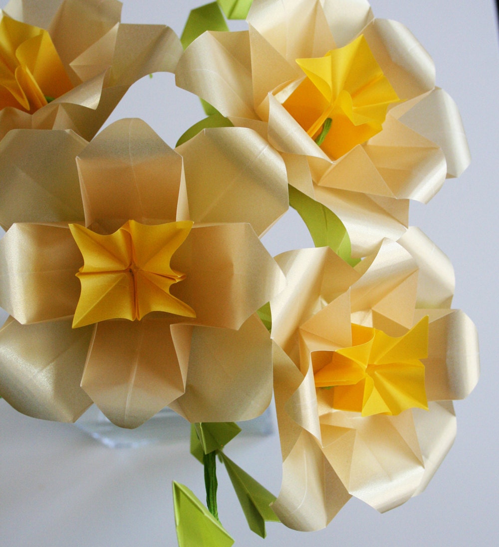 easy origami flower bouquet