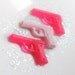 Gun Pistol Soaps -heartbreaker gun soap set - Pink Soap - Grapefruit scented - girlfriend soap