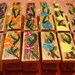 6 Decorative Hand painted Clothes Pins, A Garden of Flowers