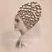 Mixed Media Collage Print, Skull Art, New Hairdo, Altered Antique Portrait, Halloween Decor