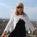Luxury White Bamboo Lace Bolero, Lace Knitted Cardigan, Summer Bolero, Wedding, Bamboo Cape by Solandia, gift