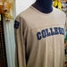 Men's Toffee Shaded Crew Neck COLLEGE Sweatshirt - Large