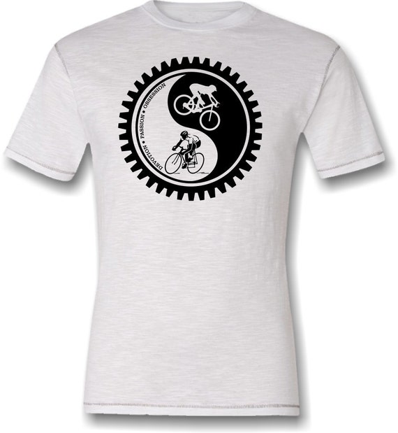 Bicycle T-shirt Cycling Yin-Yang Mountain Bike by SpokeNwheelz
