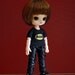 Batman T shirt for: 11 cm Obitsu size dolls